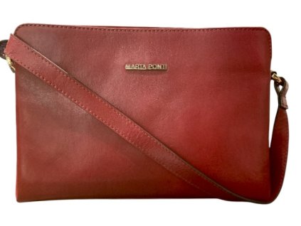 Marta Ponti crossbody kabelka kožená červená