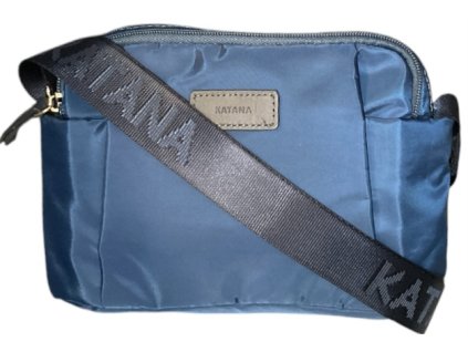 KATANA textilní crossbody kabelka petrolejová