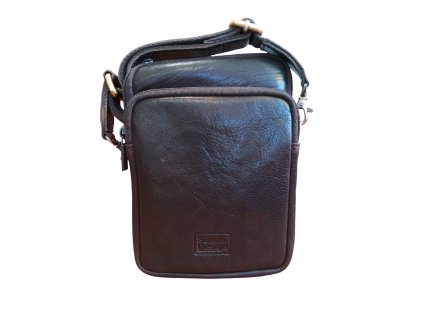 Pánská menší kožená crossbody Sendi Design hnědá