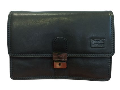 Sendi Design pánská etue kožená černá