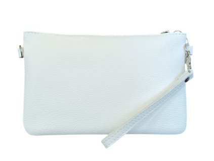 Vera Pelle kožená malá crossbody bílá