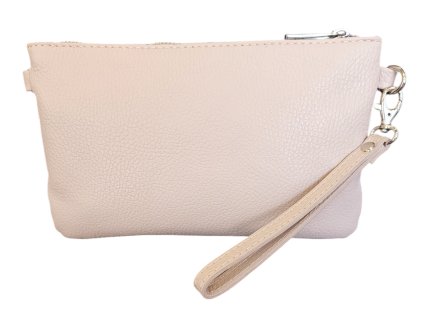Vera Pelle kožená malá crossbody  pudrová