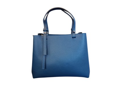 Vera Pelle střední kožená kabelka tmavě modrá