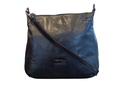 Marta Ponti dámská kožená crossbody kabelka černá