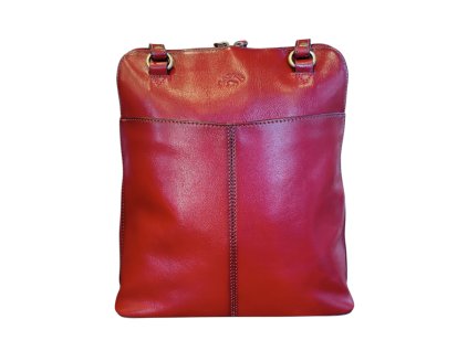 KATANA dámský kožený kabelko-batoh červený