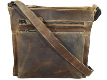 Green Wood kabelka dámská kožená koňaková