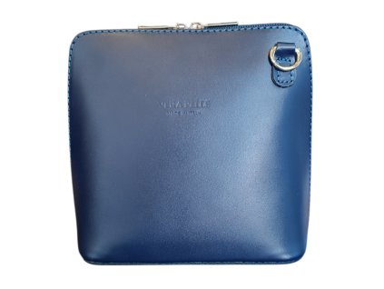 Vera Pelle kožená malá dámská crossbody tmavě modrá