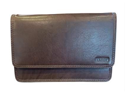 Lagen pánská kožená etue tmavě hnědá