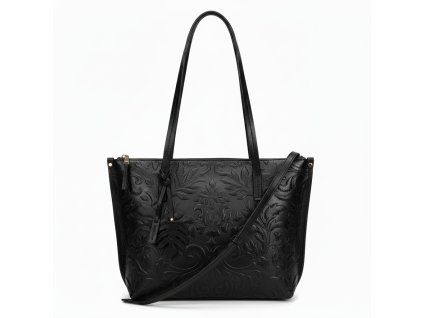 Gianni Conti kožená kabelka černá