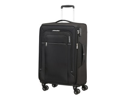 Střední kufr American Tourister crosstrack černá - šedá