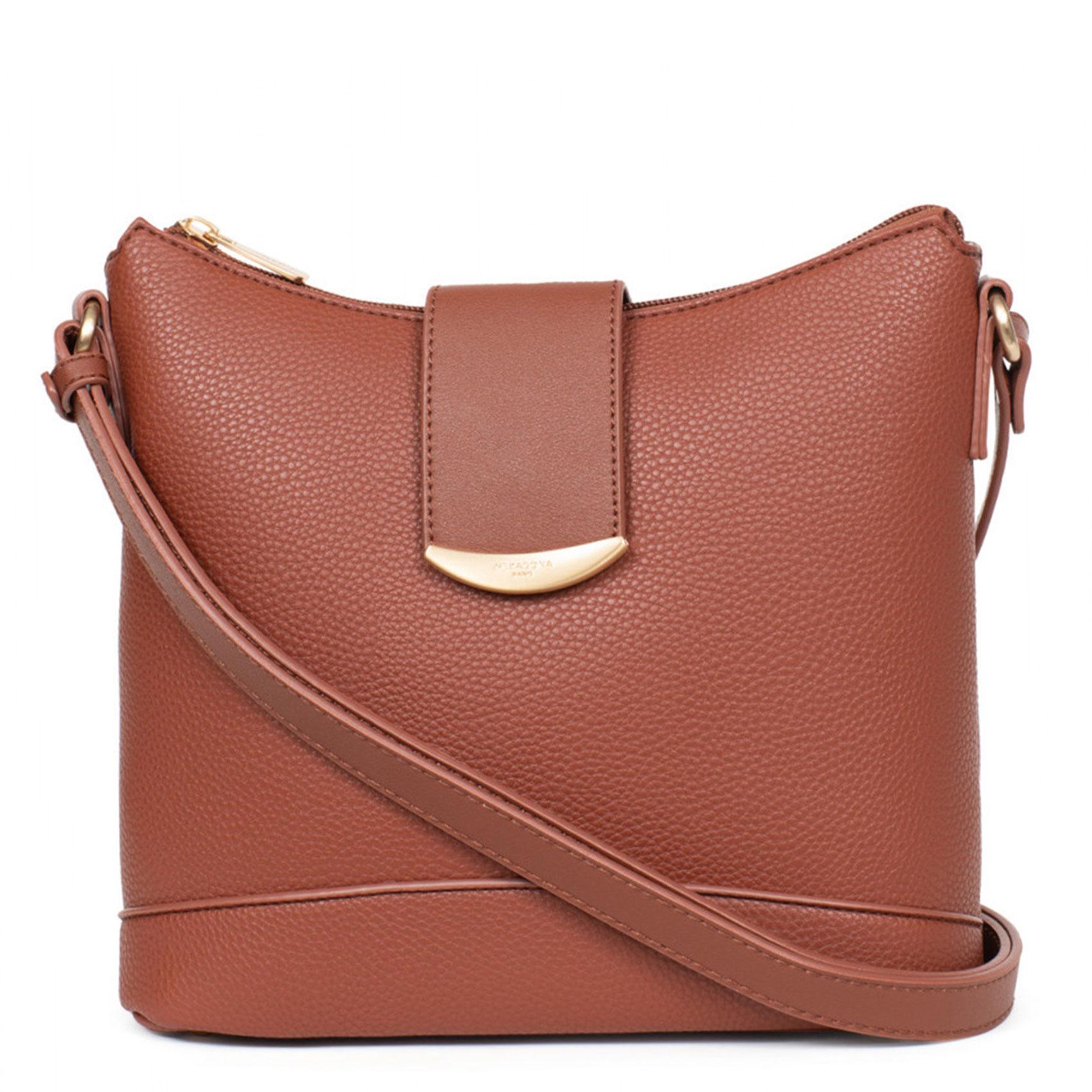 Hexagona dámská crossbody kabelka hnědá mylovebag