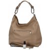 Vera Pelle kožená kabelka tmavě béžová