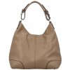 Vera Pelle kožená kabelka tmavě béžová