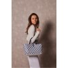 Handed By taška do ruky Mini Motif modro bílá