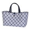Handed By taška do ruky Mini Motif modro bílá