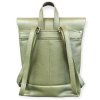 Dámský kožený batoh zelený