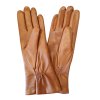 Kožené hladké dámské rukavice Junek koňakové