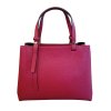 Vera Pelle dámská střední kožená kabelka červená