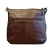 Marta Ponti dámská kožená crossbody kabelka koňaková