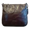 Marta Ponti dámská kožená crossbody kabelka hnědá