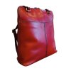 KATANA dámský kožený kabelko-batoh červený