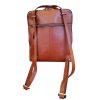 KATANA dámský kožený kabelko-batoh koňakový