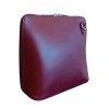 Vera Pelle kožená malá dámská crossbody vínová