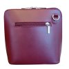 Vera Pelle kožená malá dámská crossbody vínová