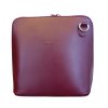 Vera Pelle kožená malá dámská crossbody vínová