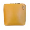 Vera Pelle kožená malá dámská crossbody hořčicová