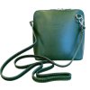 Vera Pelle kožená malá dámská crossbody tmavě zelená