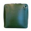 Vera Pelle kožená malá dámská crossbody tmavě zelená