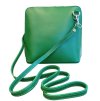 Vera Pelle kožená malá dámská crossbody světle zelená