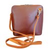 Vera Pelle kožená malá dámská crossbody koňaková