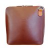 Vera Pelle kožená malá dámská crossbody koňaková