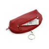 Arwel dvouzipová kožená klíčenka červená