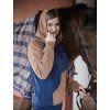 Dámská mikina hoodie NAVY/BEIGE LUX