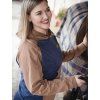 Dámská mikina hoodie NAVY/BEIGE LUX