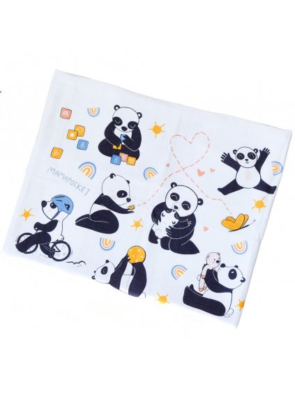 Bavlněná dětská plena s motivem "Panda"