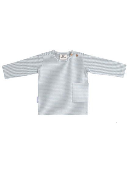 Baby's Only Dětské triko s dlouhým rukávem Stripe modré