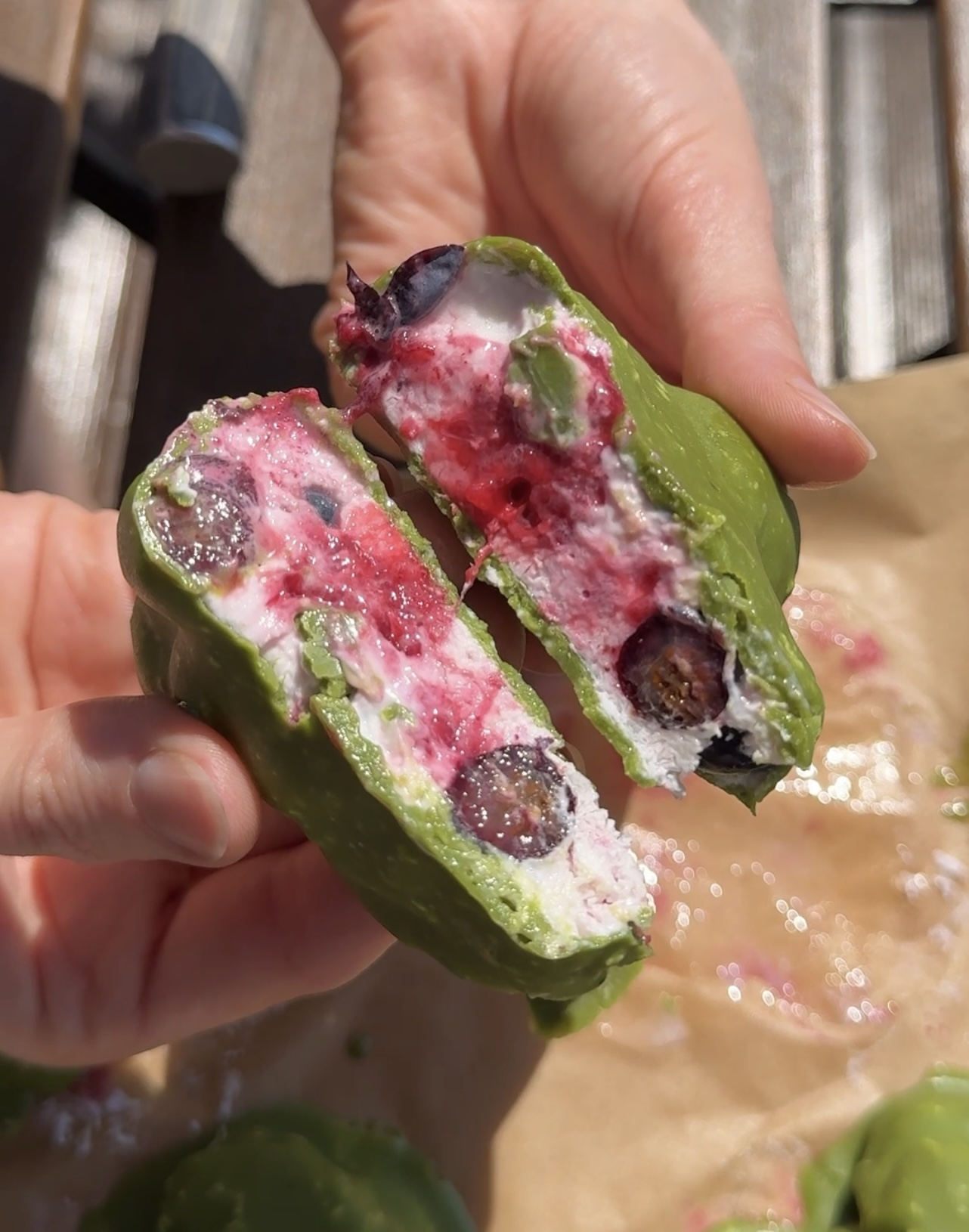 Frozen Matcha Skyr Bites