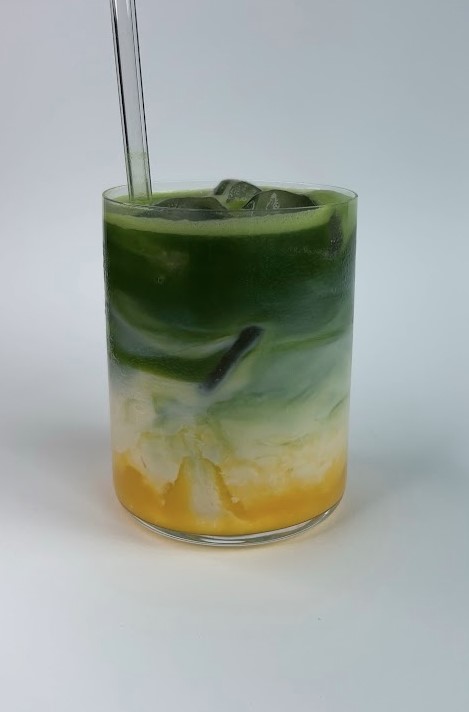 Mango Iced Matcha Latte