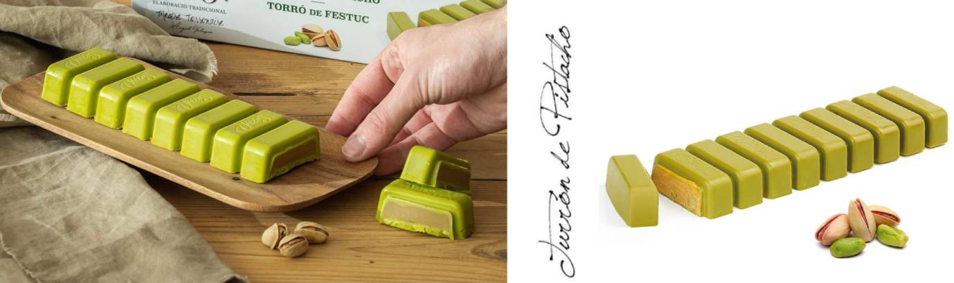 pistachios with nougat