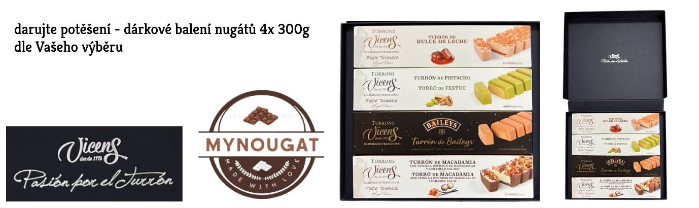 dárkové balení nugátů 4x300g
