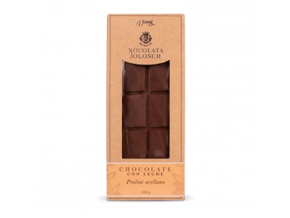 Pralinka "Jolonch" z mléčné čokolády a lískových oříšků