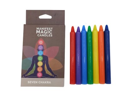 Ezoterické Magické Sviečky (balenie po 7 ks) - 7 Čakier