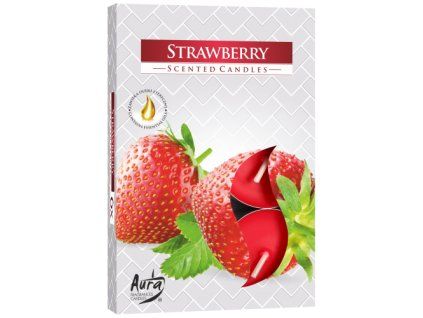 6 Čajových Sviečok - Jahoda