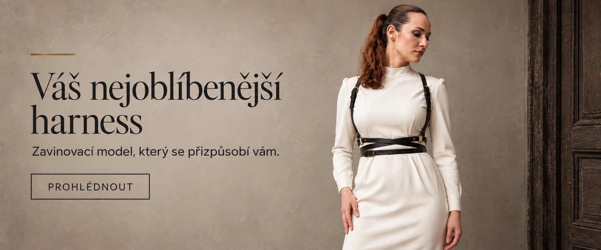 Nejoblíbenější zavinovací kožený harness