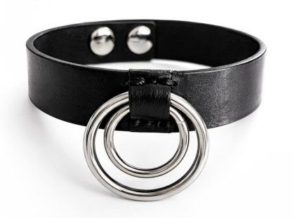Kožený náramek Double Ring