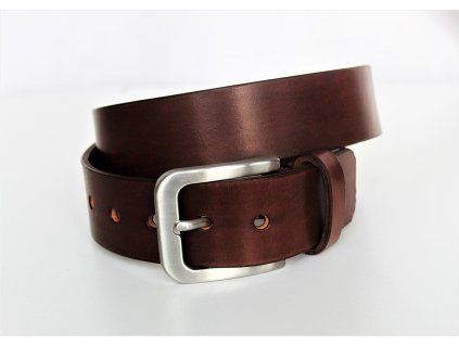 Kožený opasek 4 cm